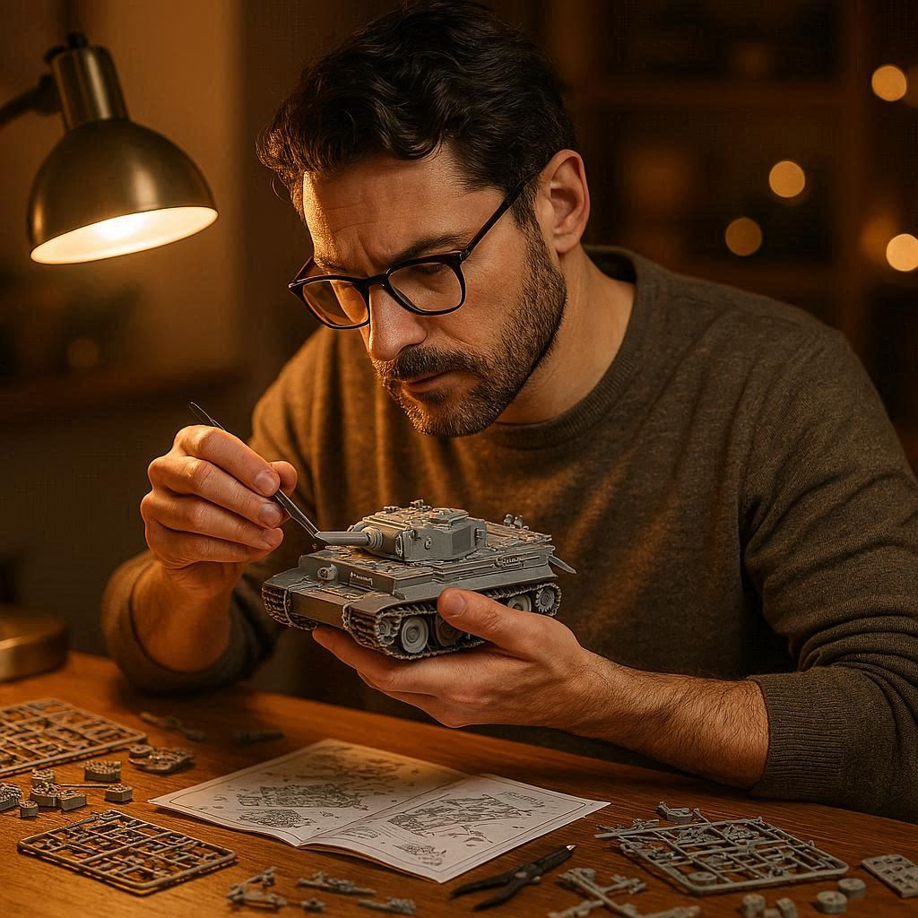 Jeu de construction adulte - loisir créatif anti-stress avec maquettes militaires et motos, cadeau idéal toutes occasions