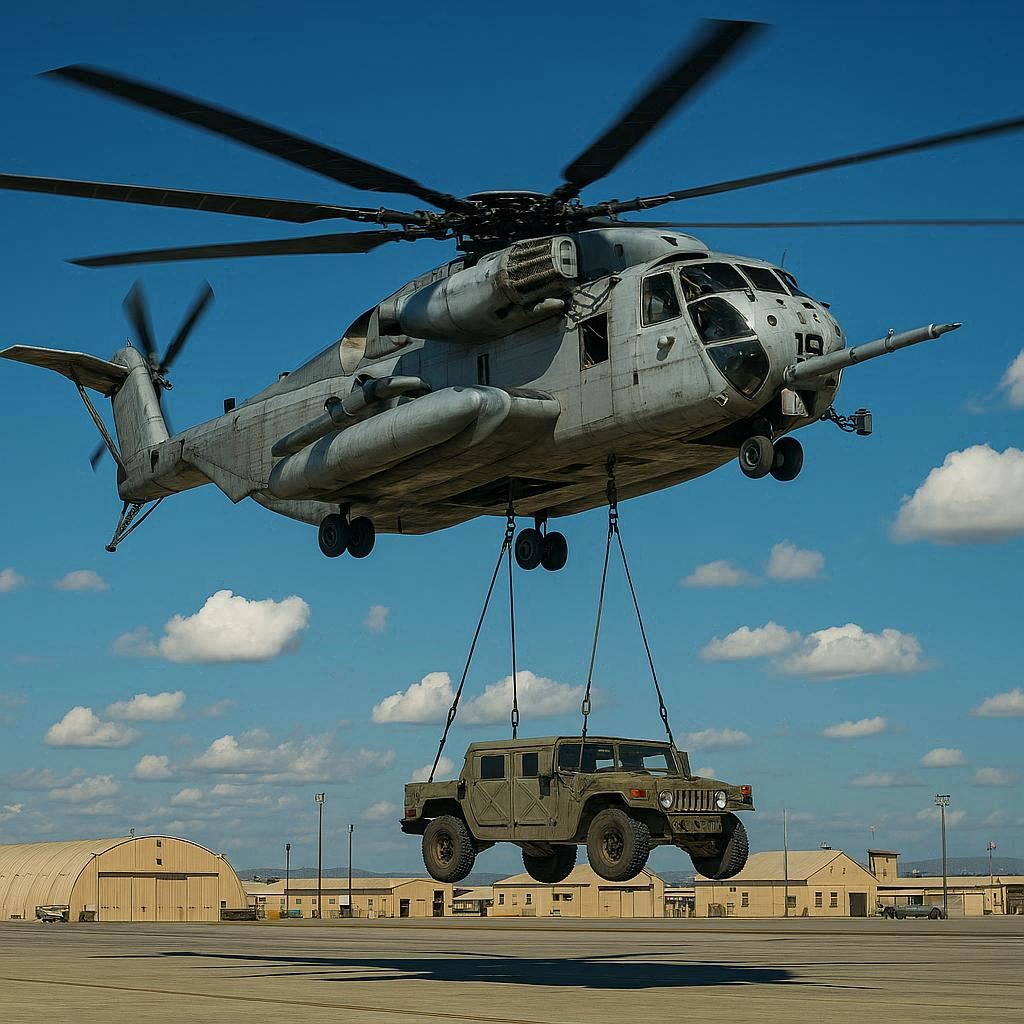 Maquette hélicoptère CH-53E Super Stallion - le plus grand hélicoptère militaire occidental des Marines américains assemblé