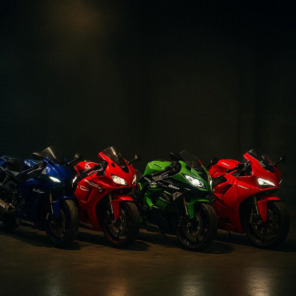 Top 5 maquettes moto de légende à offrir - Ducati 916, Kawasaki Ninja H2R et Yamaha YZF-R1M en jeu de construction