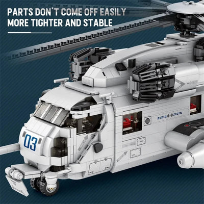 Face avant de la maquette hélicoptère CH-53E Super Stallion