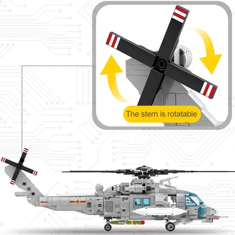 Maquette hélicoptère militaire Z-20