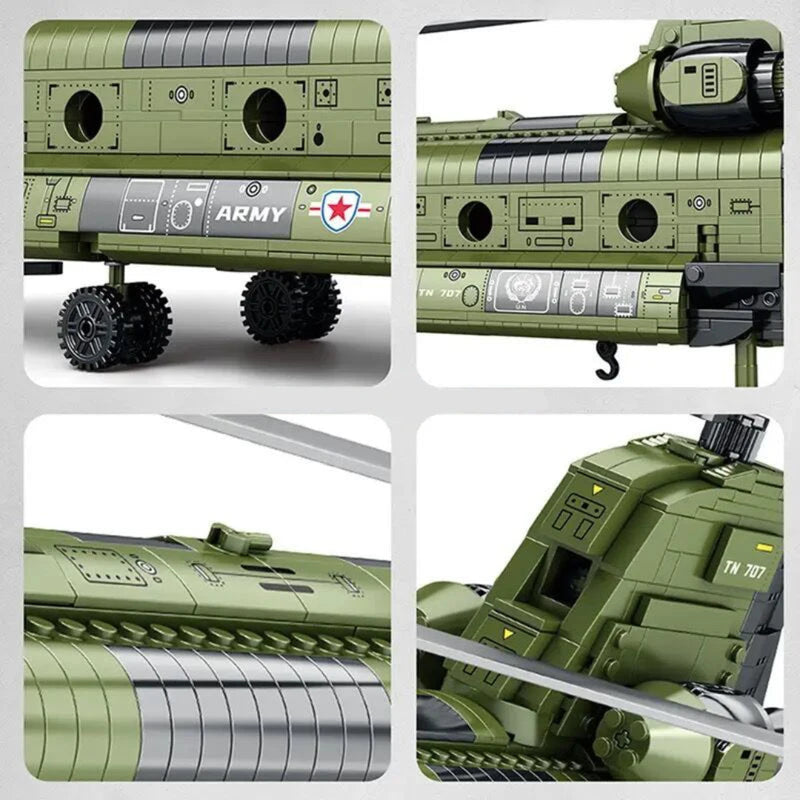 Maquette hélicoptère militaire CH-47