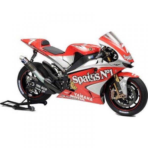 Maquette moto GP Yamaha piloté par Carlos Checa