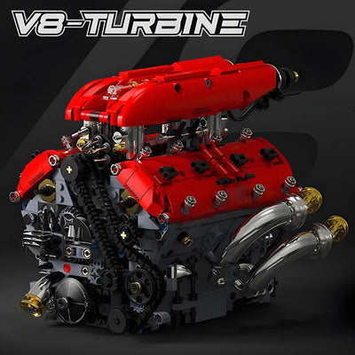 Jeu de construction moteur V8 turbine