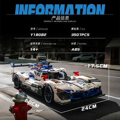 Jeu de construction voiture sport hybride V8
