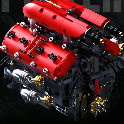 Jeu de construction moteur V8 turbine