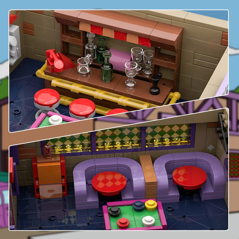 Jeu construction Bar de Moe's