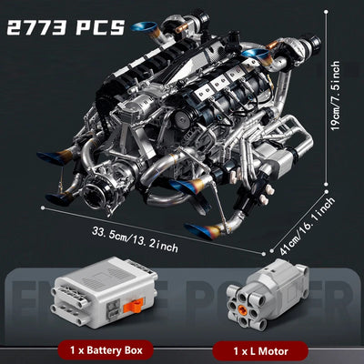 Jeu de construction moteur V8