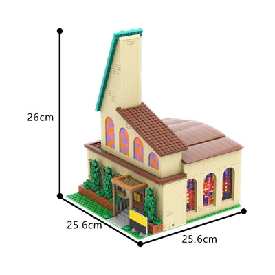 Église de Springfield miniature assemblée — vue d'ensemble
