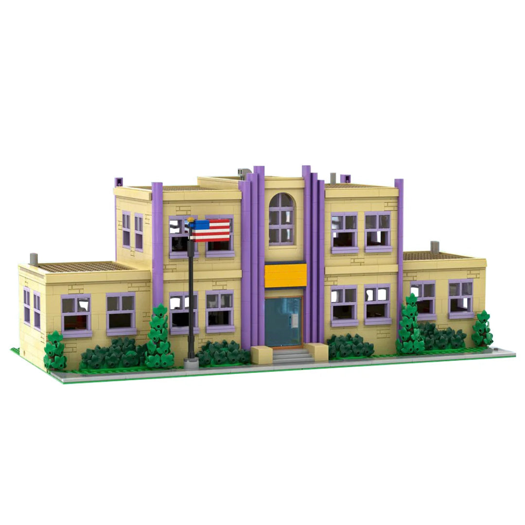 Jeu de construction école primaire de Springfield des Simpson