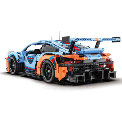 jeu à construire de la Porsche GT2 Clubsport vue arrière, design racing détaillé