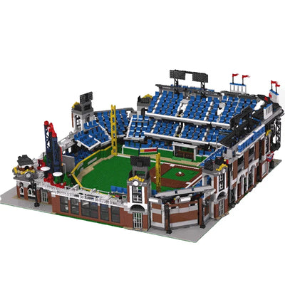 Jeu de construction stade de baseball américain — vue d'ensemble