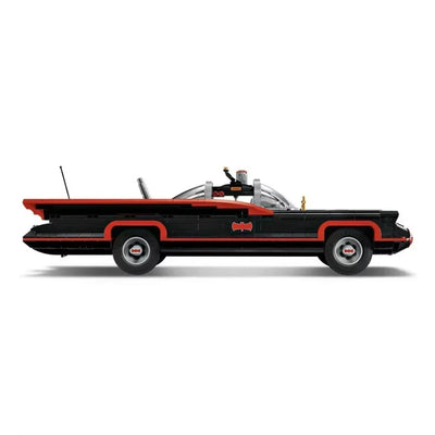 jeu de construction voiture Batman 1966 vue de profil, batmobile de la série télévisée