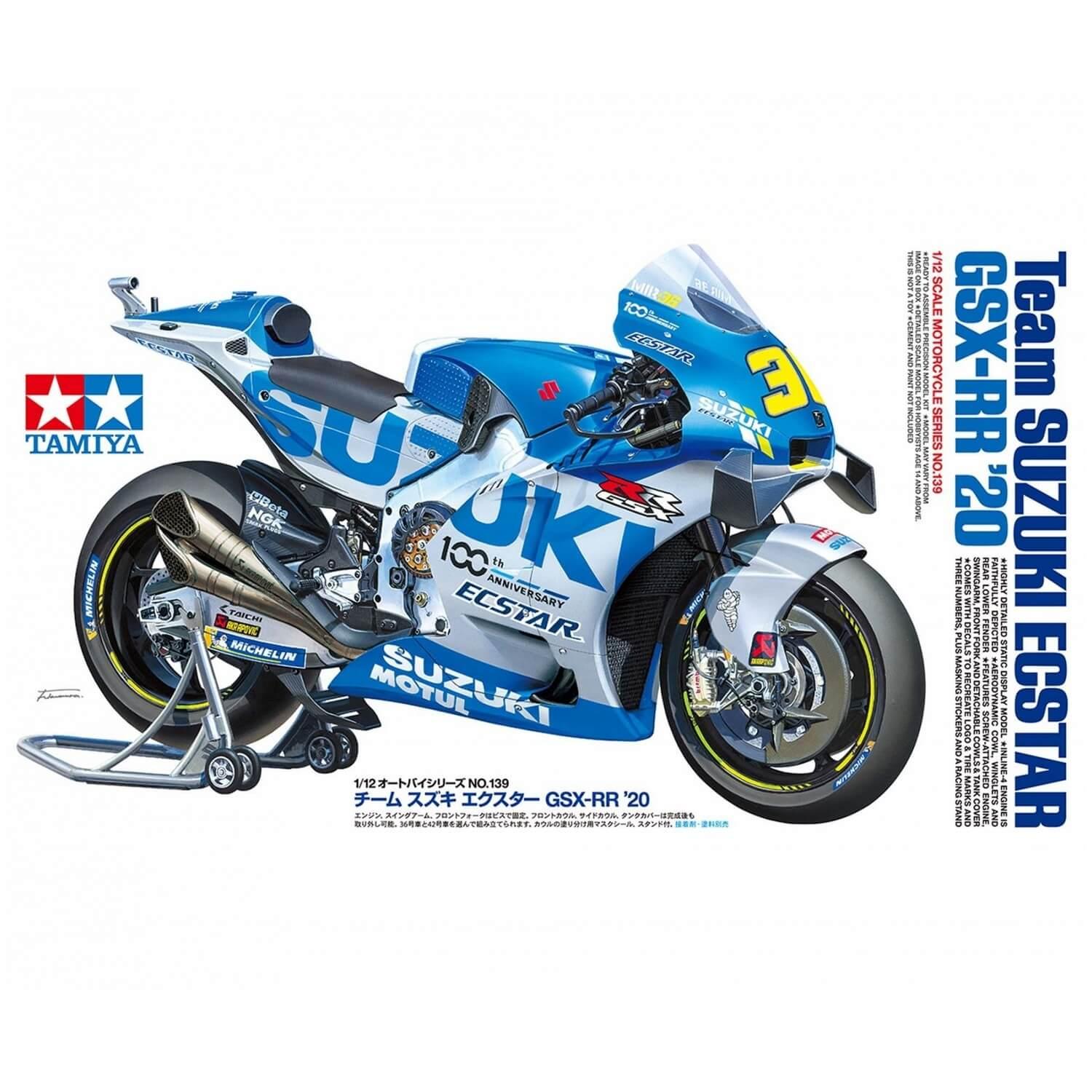 Maquette moto Suzuki GSX-RR 2020 – kit plastique 1/12 à assembler et peindre