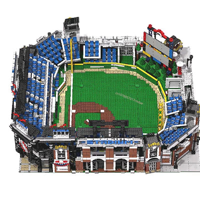 Stade de baseball vue extérieure avec façade et arches caractéristiques